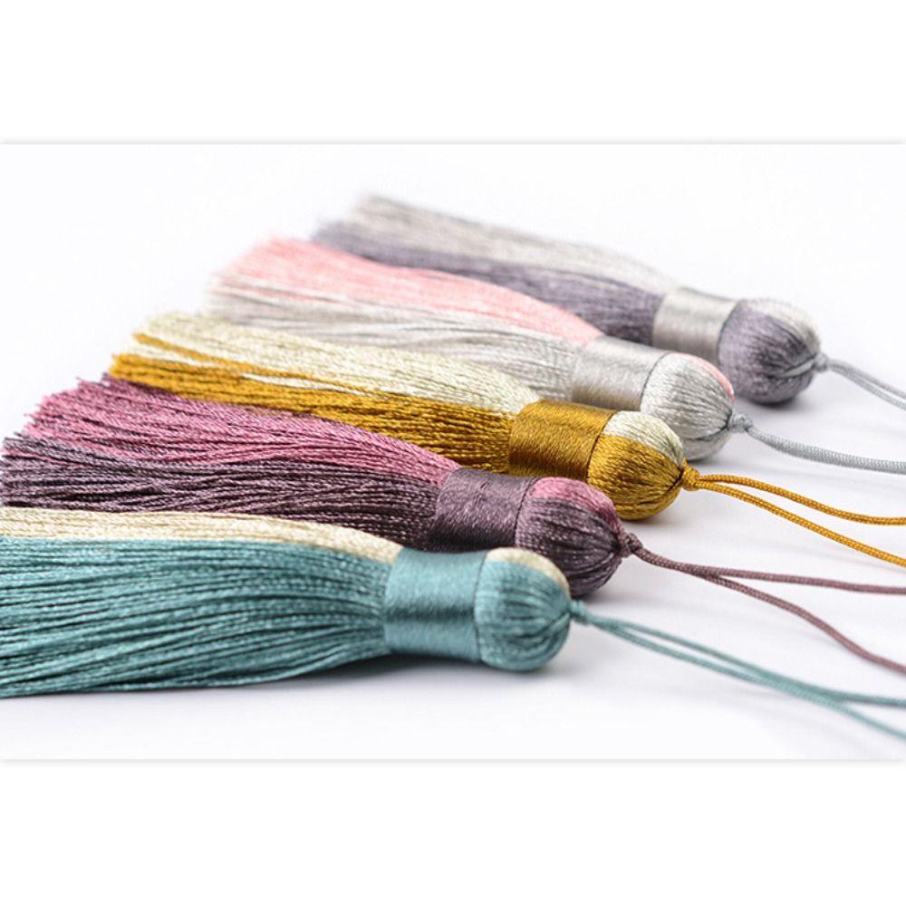 Tassel Fringe Trim - Two-Tone Color Silk Tassel Pendant Gradient