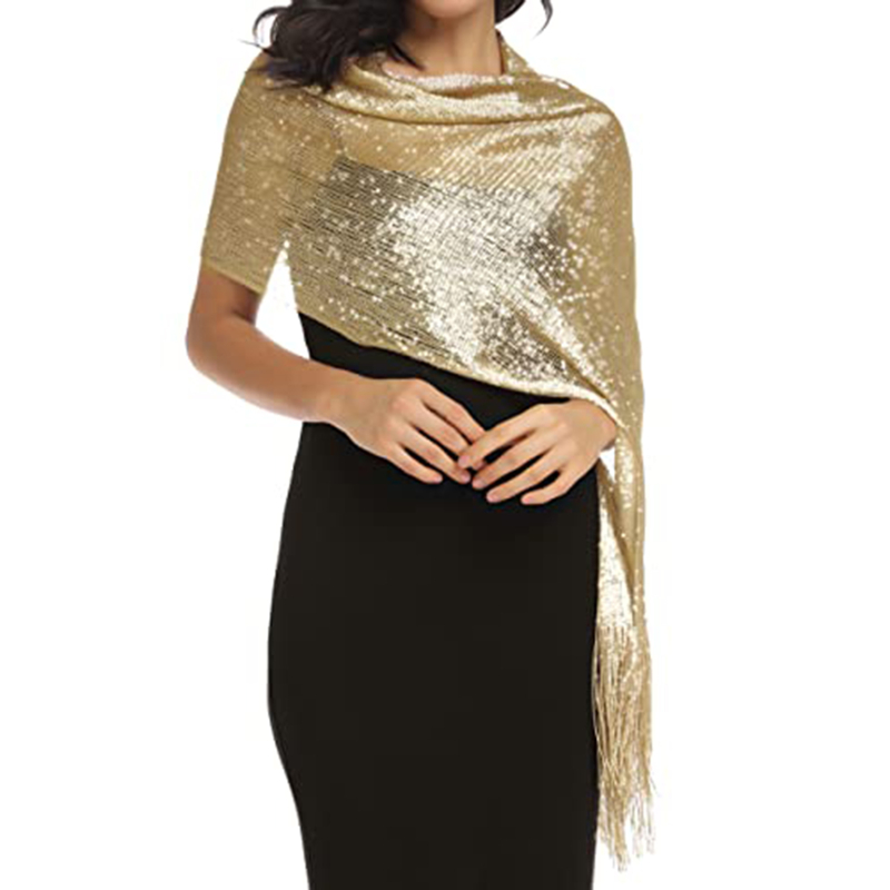 Women Shiny Gold Silver Sunscr - огляд і ціна Tassel Fringe Trim