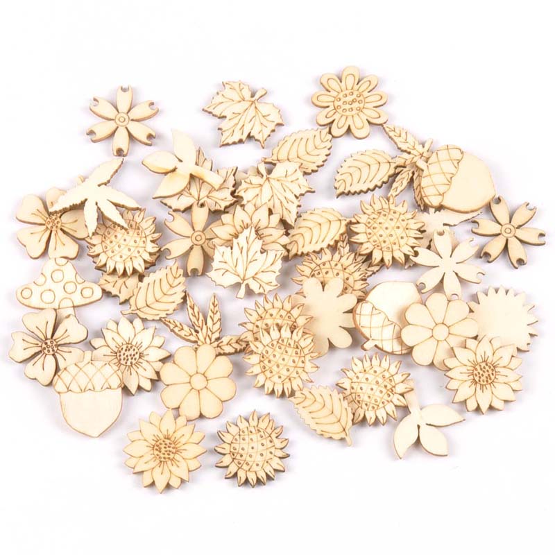 30Pcs 25-30mm Wood DIY Accesso - огляд і ціна Embellish Craft