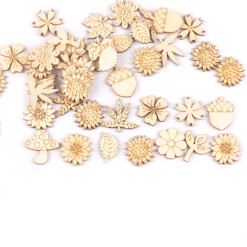 30Pcs 25-30mm Wood DIY Accesso - огляд і ціна Embellish Craft