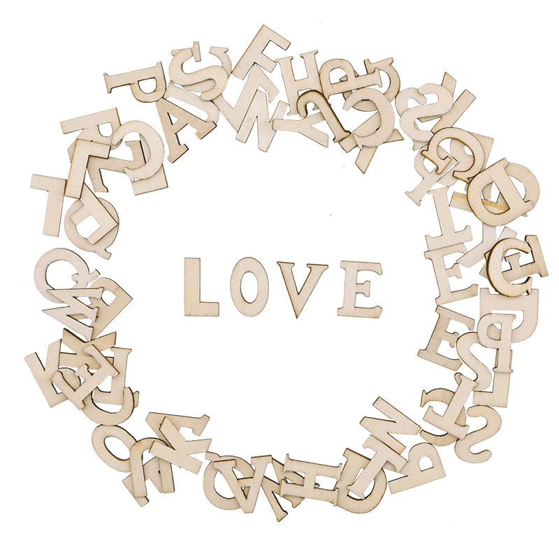 100pcs Letters Wooden Alphabet - огляд і ціна Craft Embellishments
