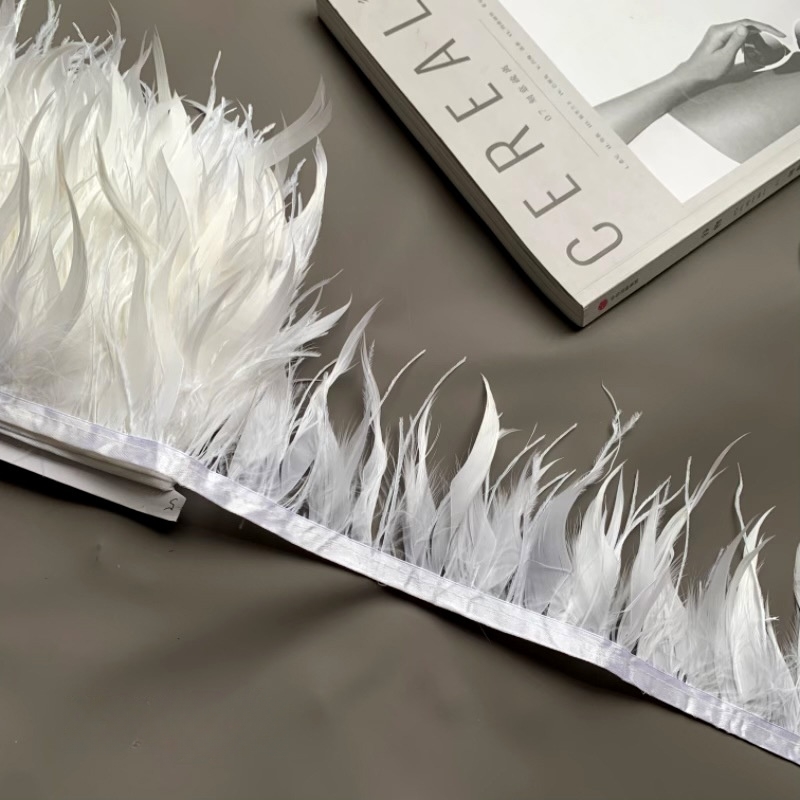 10M Colorful Ostrich Feather T - огляд і ціна Fringe Ribbon Sewing