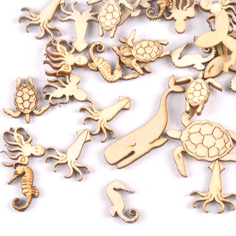 20Pcs 25-40mm Sea Turtle/horse - огляд і ціна Craft Embellishments