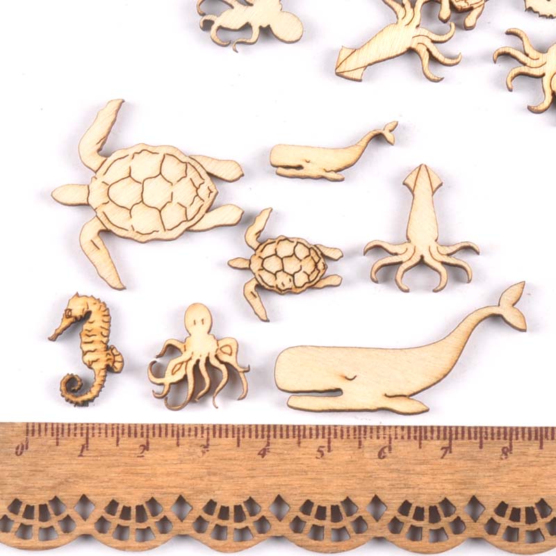 20Pcs 25-40mm Sea Turtle/horse - огляд і ціна Craft Embellishments