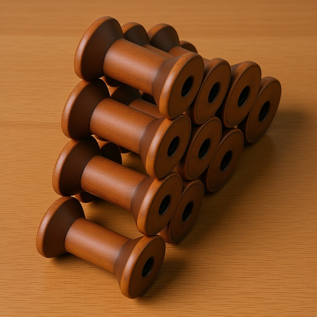 10Pcs Vintage Wooden Spools Na - огляд і ціна Organza Ribbon Spool