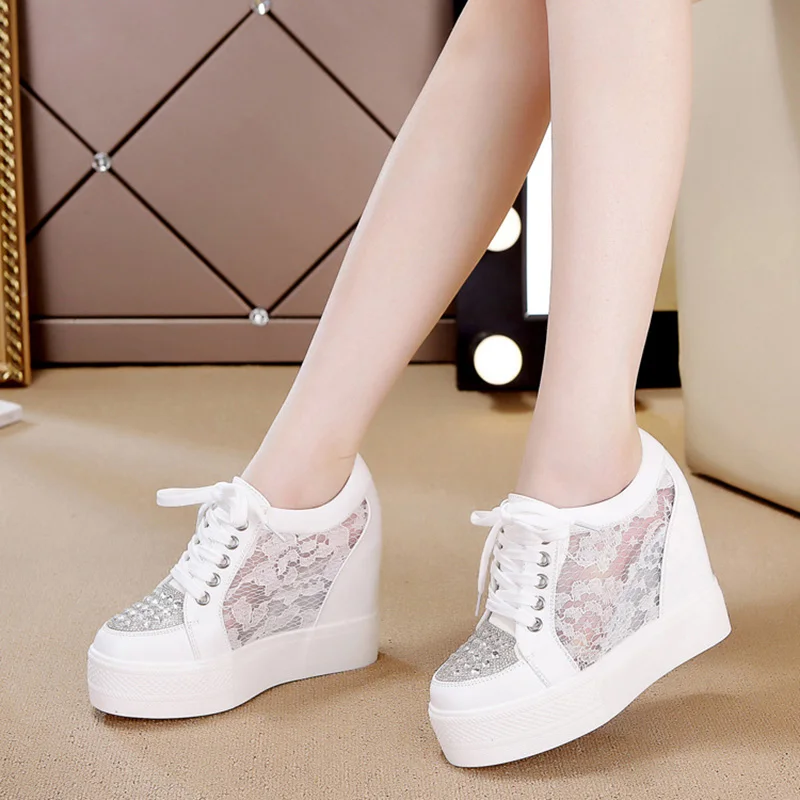 Fashion Sneakers Women Platfor - огляд і ціна Crystal Mesh Fabric