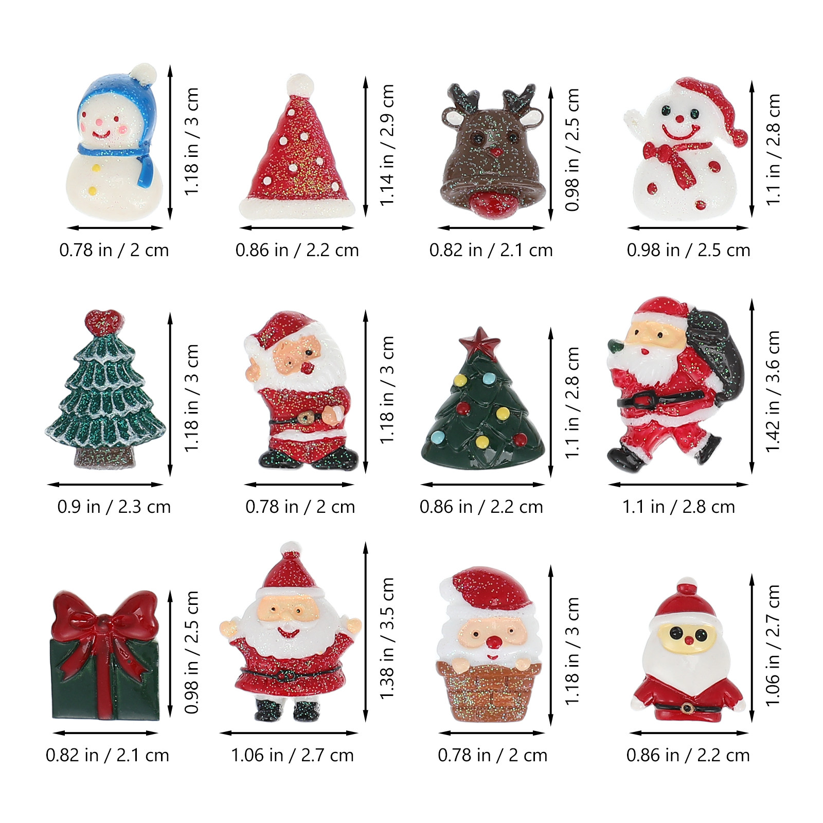 50 PCS Embellishment Christmas - огляд і ціна Craft Embellishments