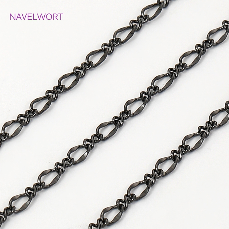 Black Color Oval Thin Chains F - огляд і ціна Embroidery Craft