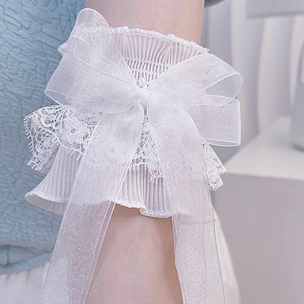 Arm Warmers Bowknot Arm Sleeve - огляд і ціна Elastic Lace Trim