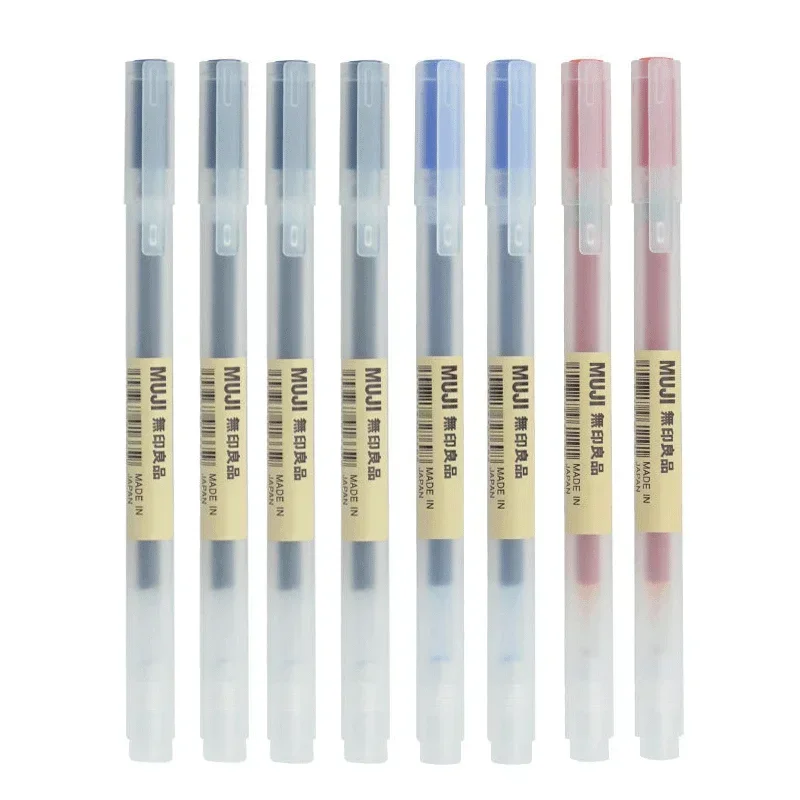 6/8Pcs/Set MUJIs Gel Pen Black - огляд і ціна Muji Stationery Gel Pen