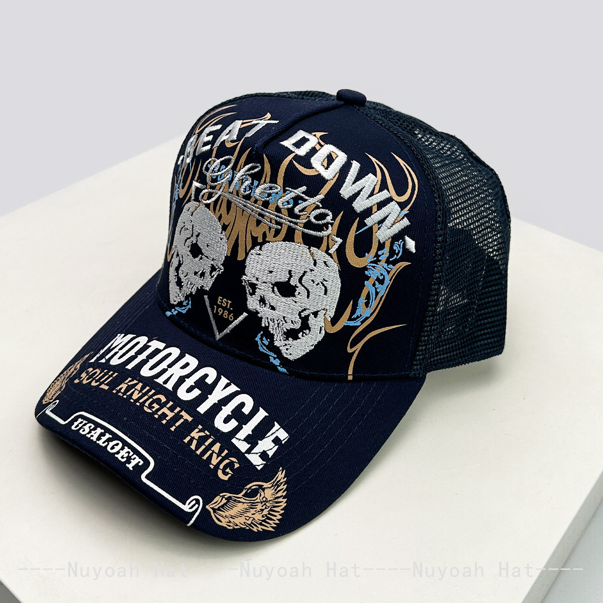 Skull Flame Embroidery Hard To - огляд і ціна Embroidery Craft