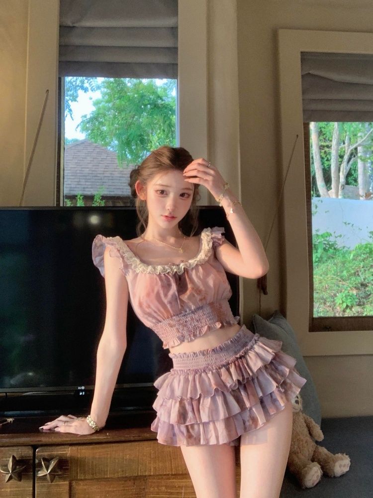 French Sweet Coquette Off Shou - огляд і ціна Elastic Lace Trim