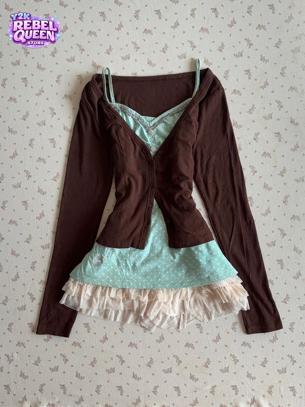 Vintage Y2K Coquette Camisole  - огляд і ціна Elastic Lace Trim