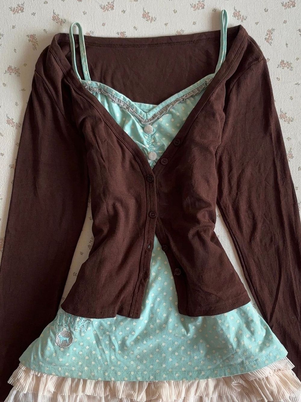 Vintage Y2K Coquette Camisole  - огляд і ціна Elastic Lace Trim