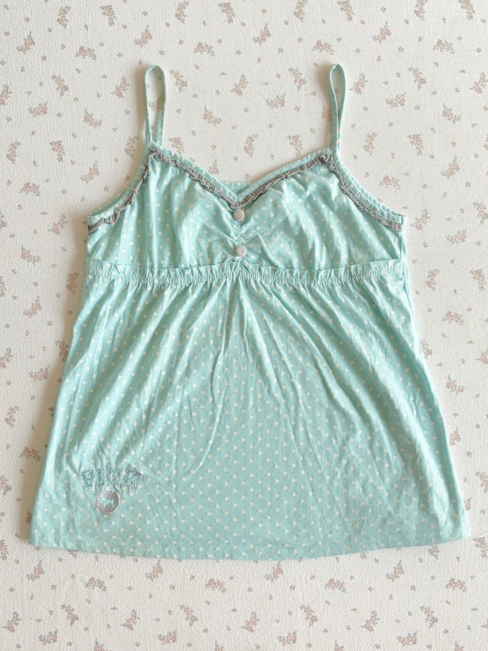 Vintage Y2K Coquette Camisole  - огляд і ціна Elastic Lace Trim