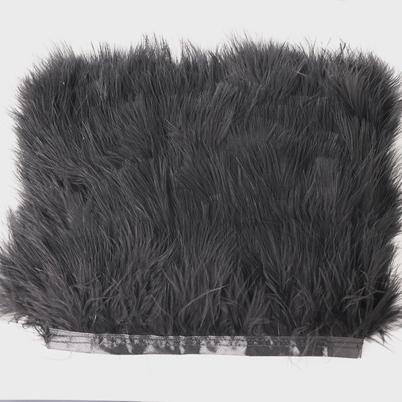 Black White Turkey Feathers Tr - огляд і ціна Feather Trim Marabou