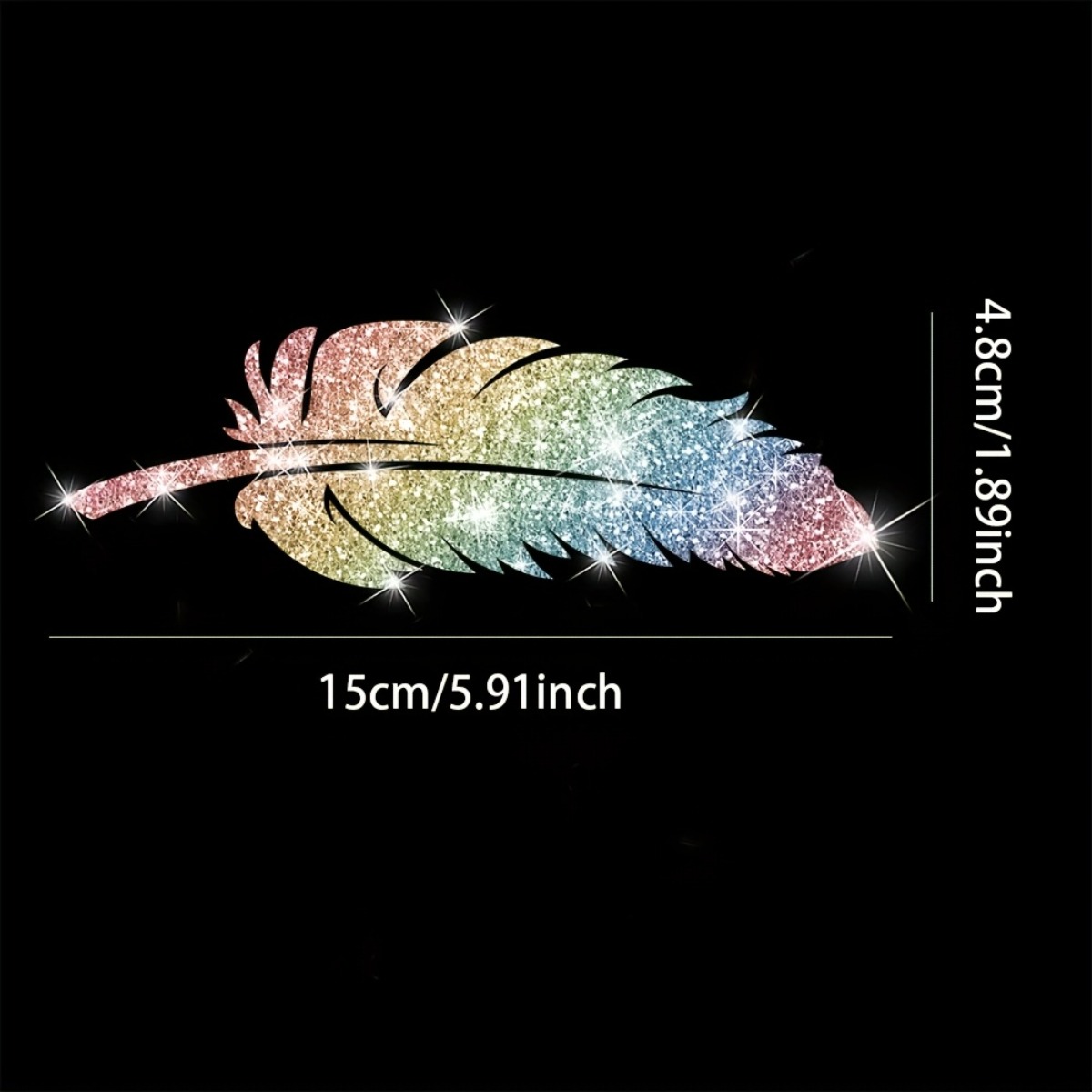 2PCS Glitter Feather Motorcycl - огляд і ціна Glitter Vinyl Roll