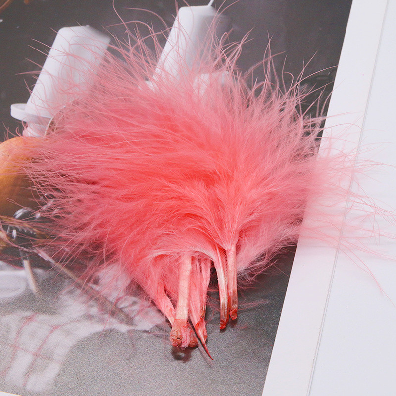 8-12cm Colored Plumas Natural  - огляд і ціна Feather Trim Marabou